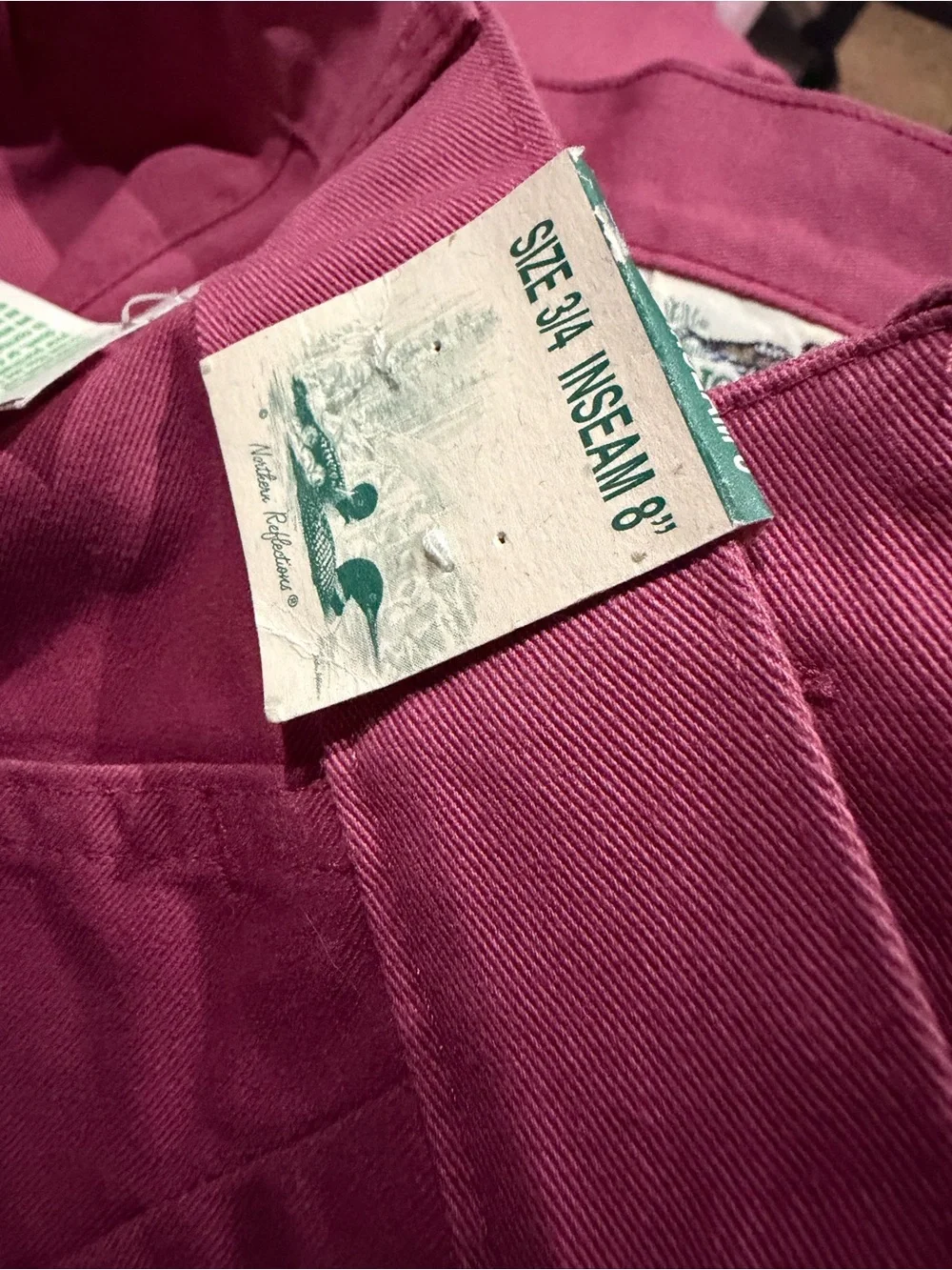 Deadstock 1980s Northern Reflections 100% Cotton Dusty Rose High-Waisted Pleated